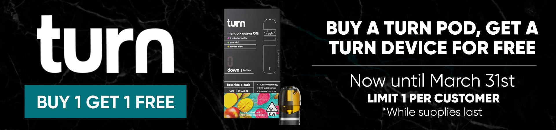Buy a Turn pod, get a Turn device for free.