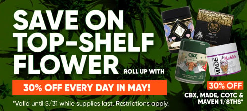 Flower 30% Off every day in April!