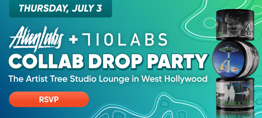 alien labs 710 labs collab drop party