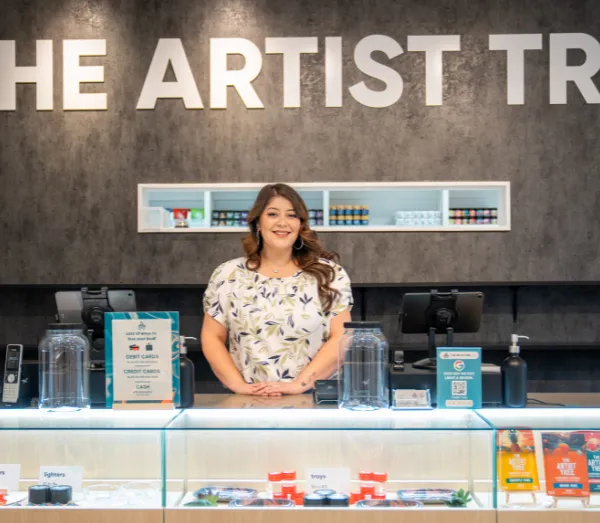 Laguna Woods Sales associate behind the sales desk