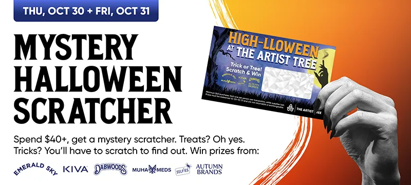 Oct 30 & 31 spend $40+, get a mystery scratcher.