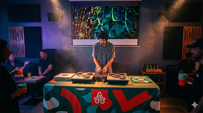 DJ playing songs