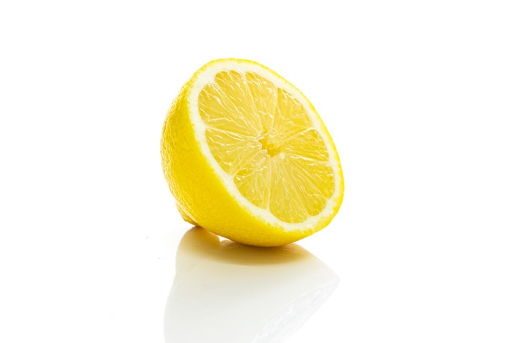 lemon cut in half